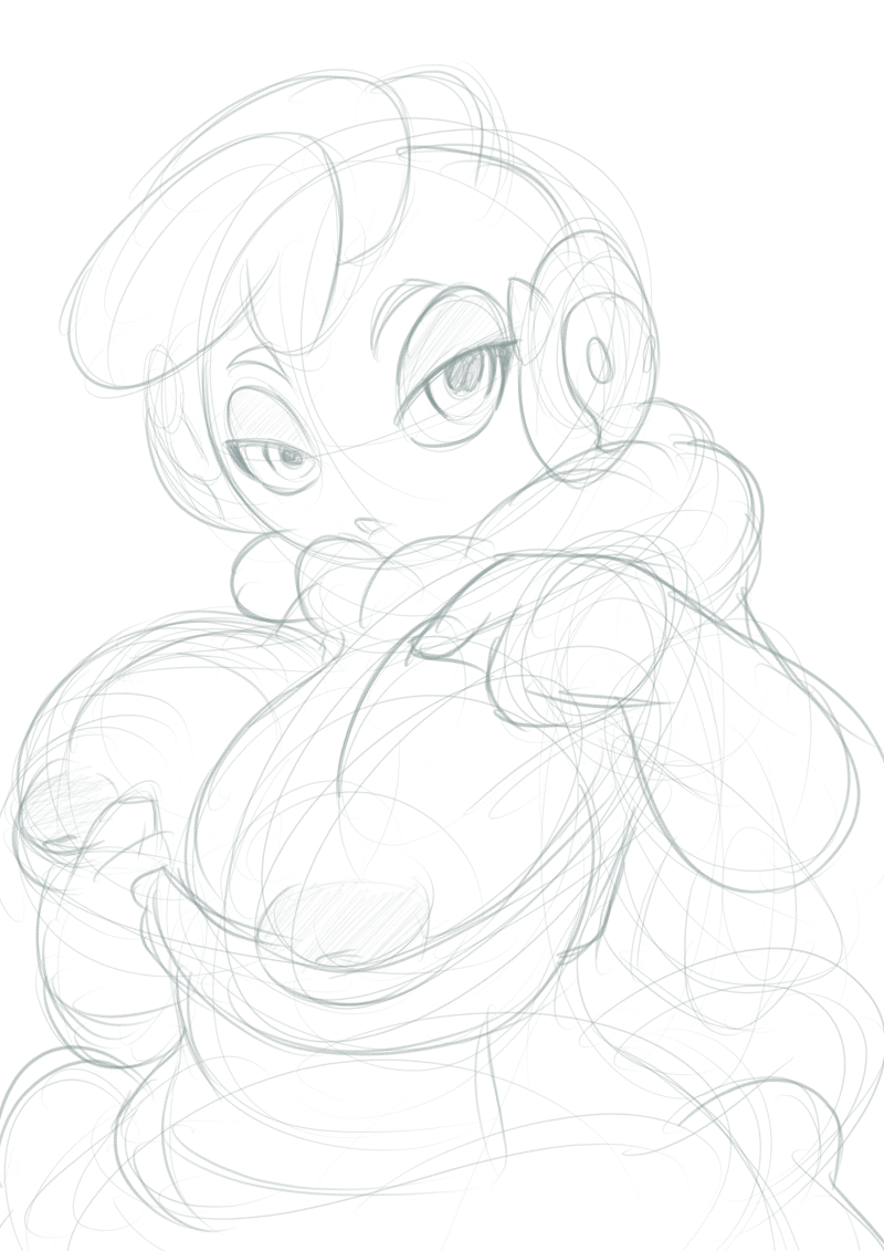 Last minute sketch for the early morning now, might ink and color later on. 
