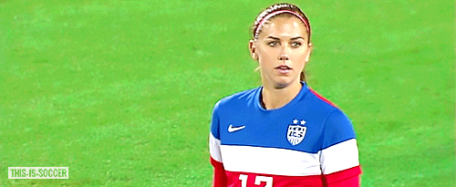 this-is-soccer:Alex Morgan waiting for the second half  /  USWNT [4] - [0] MexicoShe always looks pe