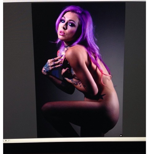 emilydearheart:  Raw and unedited photo from my amazing shoot today with @richard_marz hair @grahamnation I’m completely dying over what we created💜 