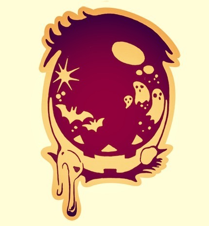 This was going to be a fun enamel pin design but I was too busy to get around to it before Halloween