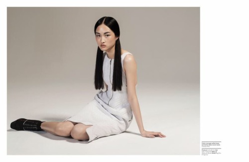 fleurilie: Jing Wen MANIFESTO MAR. 2015Techno woven boots by Christian DiorPh: Liang ZiStylist: Jo