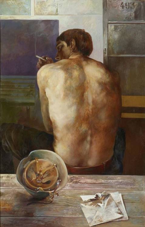 huariqueje: After Work    -       Wetzel, Christoph , 1973. German, b.1947- Oil on canvas, 110 x 70 cm   