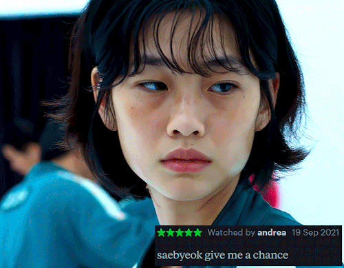 smittenskitten:Squid Game (2021) - Letterboxd Reviews + Kang Sae Byeok / “No. 067”