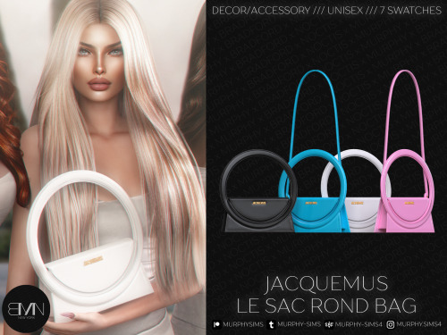 JACQUEMUS LE SAC ROND BAG100% new meshHQ/BG compatibleDecor and accessory versions7 swatchesUnisex t