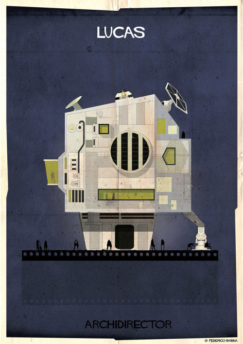 mayahan:  Movie Directors’ Styles Reinterpreted As Architecture by Federico Babina
