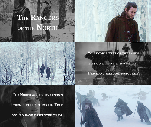 taurielsilvan:the rangers of the north + winter  “And yet less thanks have we than you. Travel