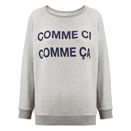 Comme Ci Comme Ca Sweatshirt ❤ liked on Polyvore (see more grey sweat shirts)