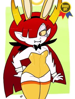 eyzmaster: atomictiki:  ratedr-1:  atomictiki:  eyzmaster: Bunny Girl Jam 2017 09 Hekapoo by theEyZmaster  Look at this cuteness  I was just like to point out something: First off amazing art by the way it’s really fantastic and secondly I just barely