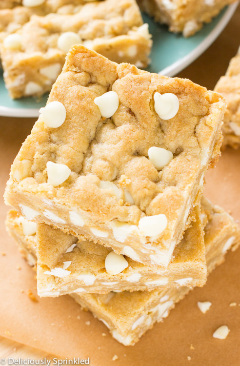 foodffs - WHITE CHOCOLATE BLONDIESFollow for recipesGet your...