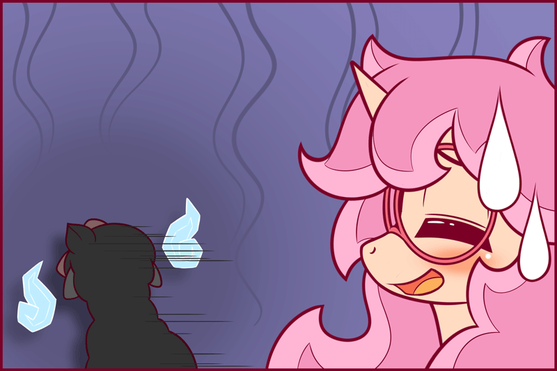 symbianl:“Um, Ah dunno what to say… Ehehe heee…” ^^’ Drawing given by @go-askcolorsplashpony