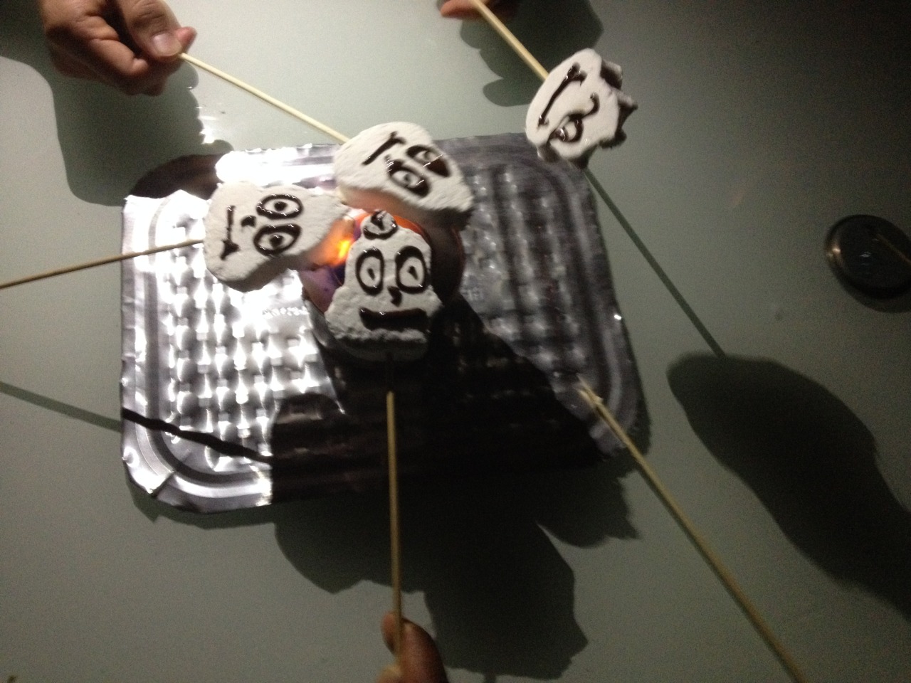 In honor of our new episode tonight, the Crewniverse is eating marshmallow Onion