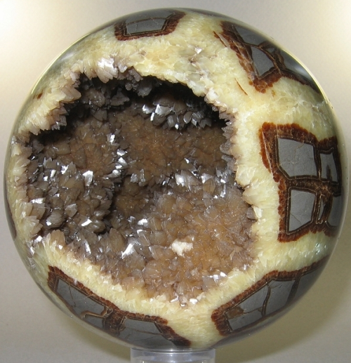 Porn photo mineralists:  Crystal SpheresSphere 1: Natrolite
