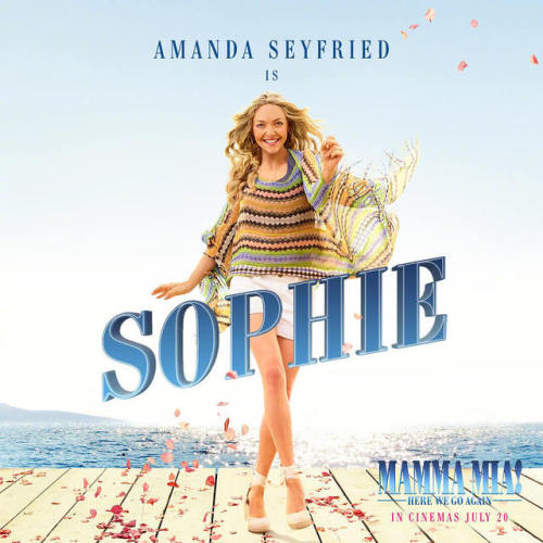 its-darkinsidee:Nuevos pósters individuales de la película Mamma Mia: Here We Go Again