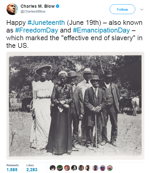 black-to-the-bones: Happy Juneteenth everybody! On this day in 1865 the life of black