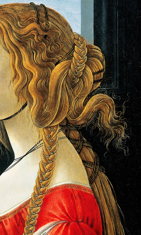 annesidora: Portrait of Simonetta Vespucci, Sandro Botticelli (detail)