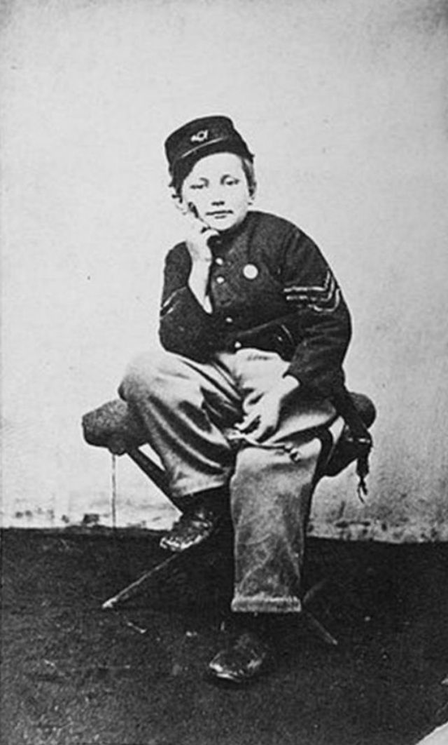 vintageeveryday:  Portraits of John Clem, who was 12 years old when he became a Civil