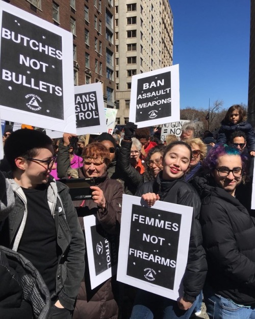 diabeticlesbian:Revolting Lesbians @ March For Our Lives, U.S.A, 2018