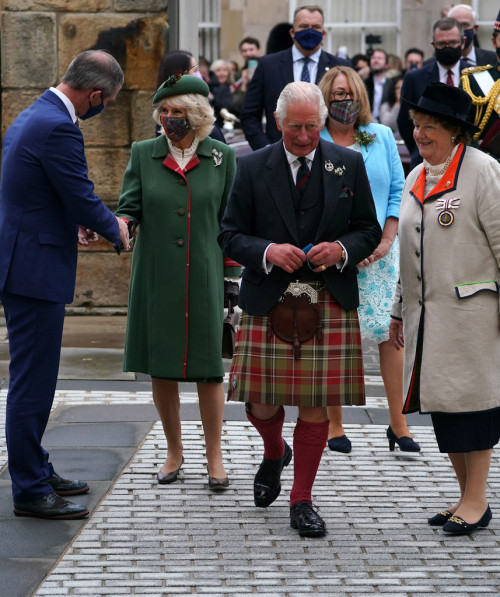 The Duke and Duchess of Rothesay accompany Her Majesty The Queen to the Opening Ceremony the of the 