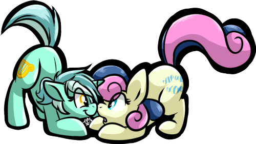 projectrobert:  equestrian-pony-blog:  What do you want by BritishStarr  ^3^  One of da cutest LyraBon pics around <3