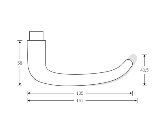 Johannes Potente, re-design of the Ulmer Handle of Max Bill, made for the HfG Ulm in the 1950s. Made