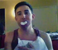 okiswonderful:Brian Rosenthal being the cutest chubby bunny ever