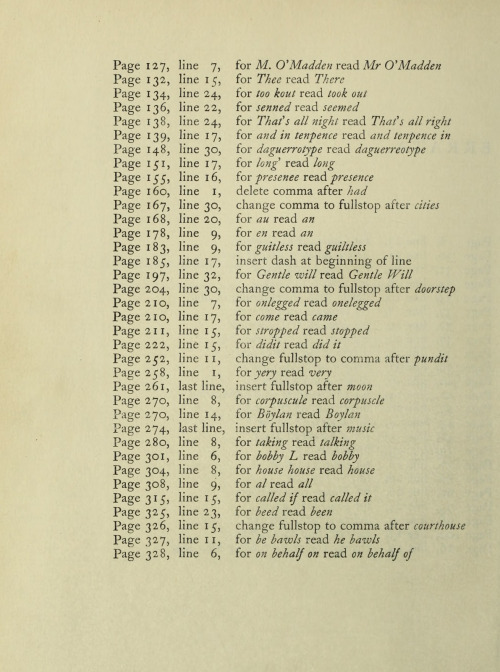 garadinervi:James Joyce, Ulysses, [Errata], The Egoist Press, London, October 1922, Second printing;