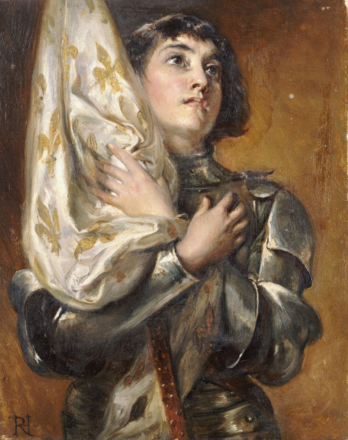 animedads:my favorite paintings of Joan of Arc are the ones where she’s got that cute bobcut thing g