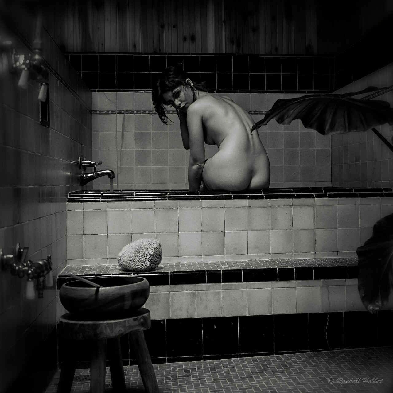 holdmyheaddown:  Nathalia Rhodes by Randall Hobbett  In a Japanese bathhouse. Such