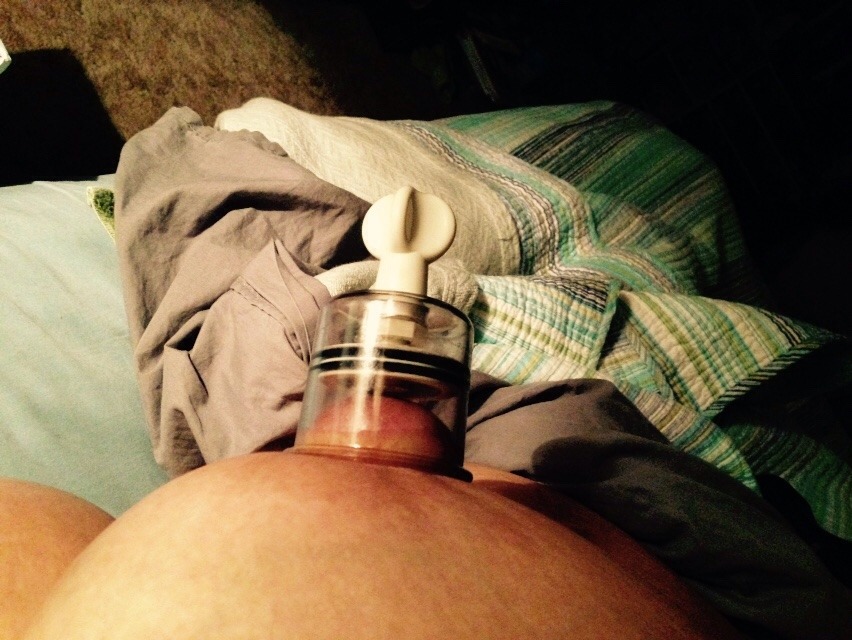 socalcountrygirl78:  My nightly nipple sucking session  Right side… The stubborn