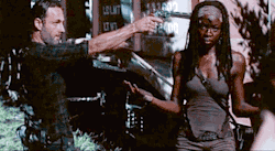 haleysgareth:  Michonne: *looks directly into camera like she’s on The Office* 