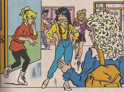 comicgeekery: I see that Veronica has yet to realize the problems that come from combining breasts a