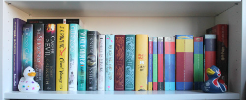 happybibliosaurus:  Bookshelf Update 11/02/16 - I am running out of room. Again. I got rid of some many books last month, and it’s already full. How?? I’ve only brought 6 books…  What number is it that you refer to as some…?