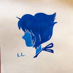 Gauche Lapis on a post-it. #lapislazuli #cn #stevenuniverse