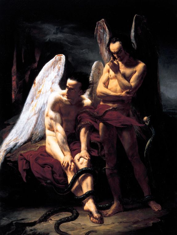 grundoonmgnx:Édouard Cibot (French, 1799–1877), Fallen Angels (Les Anges Déchus),