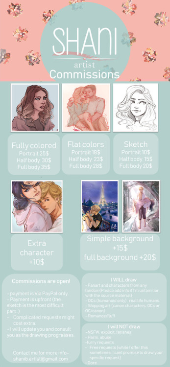 shaniartist: shaniartist:  December commissions are OPEN! There are 3 slots open this time=  1.