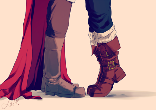 lao-pendragon: Size differenceSometimes I long for a size difference. For Merlin to stand on tiptoes