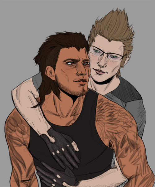 iontorch:everyone always draws ignis brushing affection off….. so i drew him being soft and affectio
