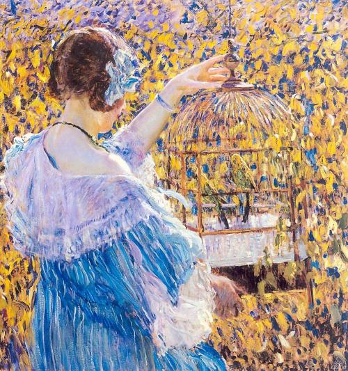  Frederick Carl Frieseke (1874-1939) 