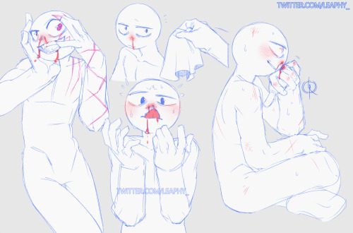 Sigkin with a nosebleed~ ☺️✨ For a while I suffered from a nasty, bloody nose (I’m fine now) s