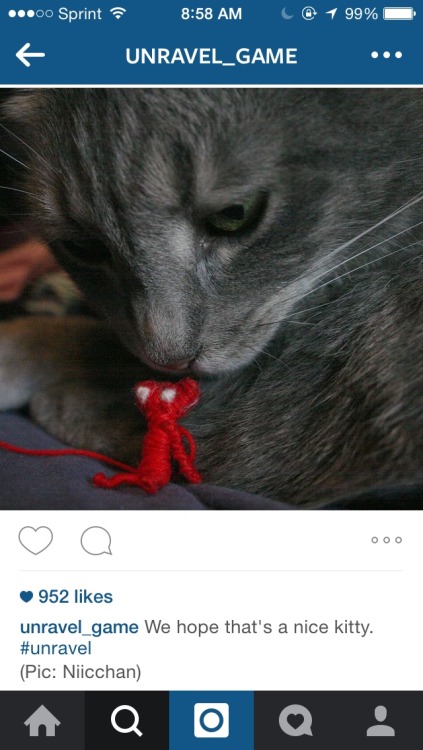 nerdinablender:10 reasons to be following Unravel_game on Instagram. Yarny gives me hope for th