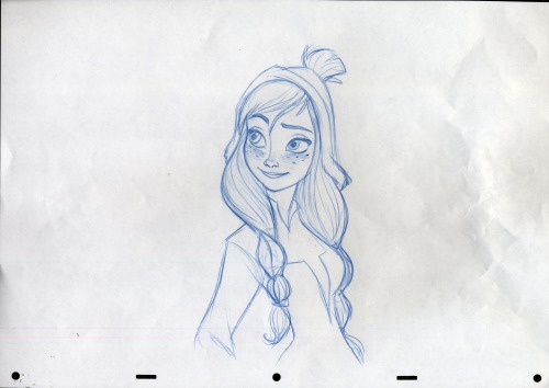 randyhaycock:Some Anna designs for an earlier version of Frozen. 