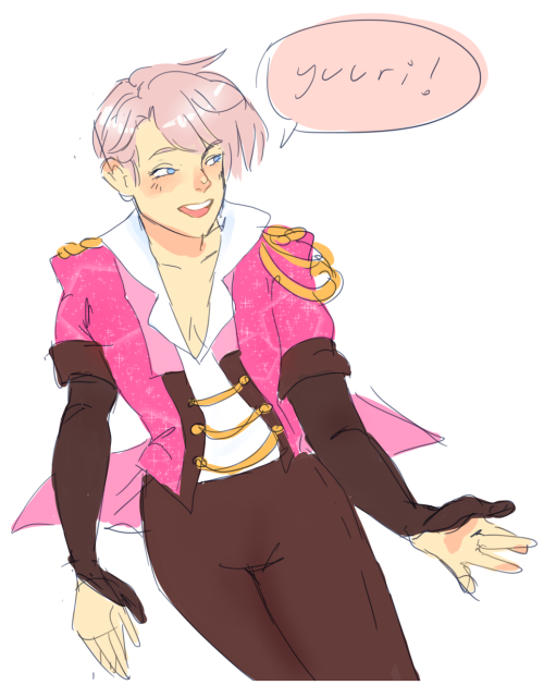 tsukino-png:I’m so out of practice but I couldn’t resist drawing Victor!