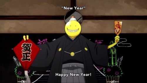 flyby303:“A New Year is upon us! Happy New Year!” I love koro sensei