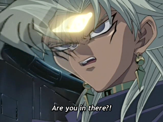 theabcsofjustice:  I like how he thinks that Yugi would actually answer him if he