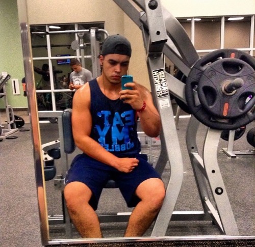 hothunksbubblebutts:  Follow HHBB for more and exclusive pics of this young hot thick beefy and big-booty’d Latin boy.