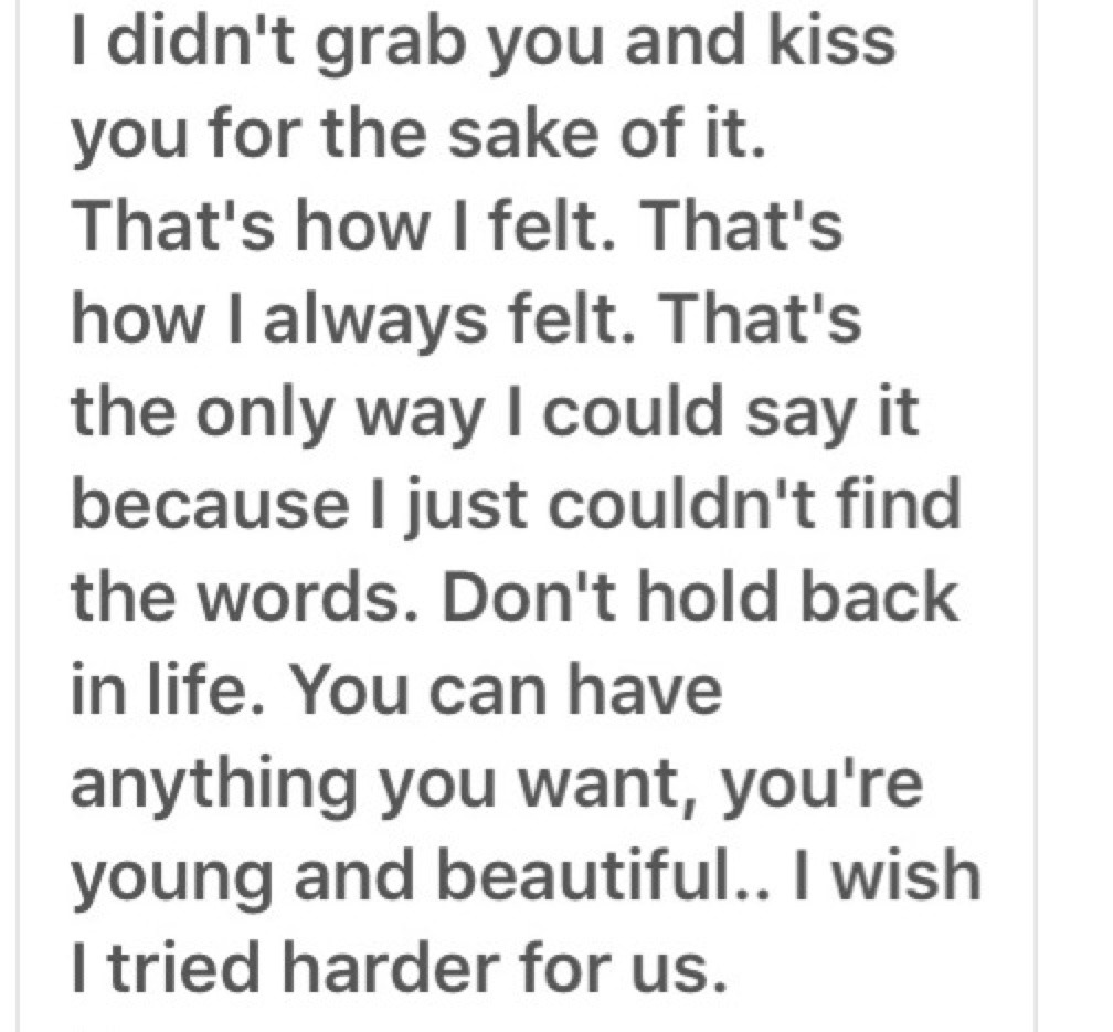 My ex girlfriend texted me after a year