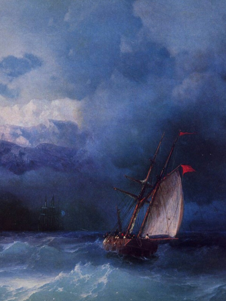 detailedart: Details of various affections for the sea and the ships, Ivan Aivazovsky,