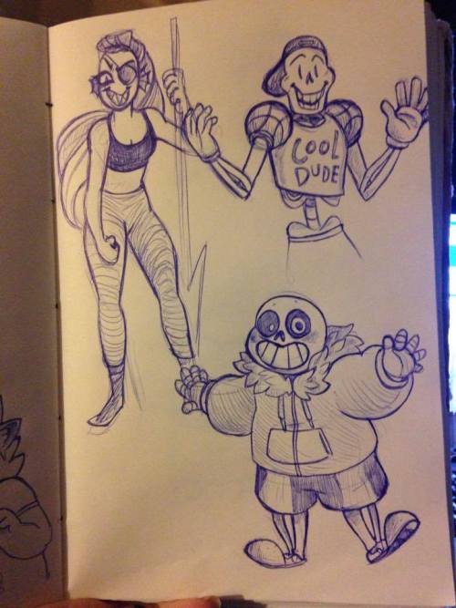 amoeba-butter:Some Undertale doodles, cuz this shit is just too cute