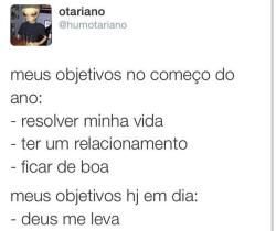 Resume minha vida.