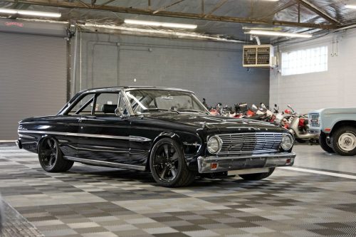  Black magic woman. Jorgen Moller’s Racedeck Garage Flooring 1963.5 “Voodoo” Ford Falcon